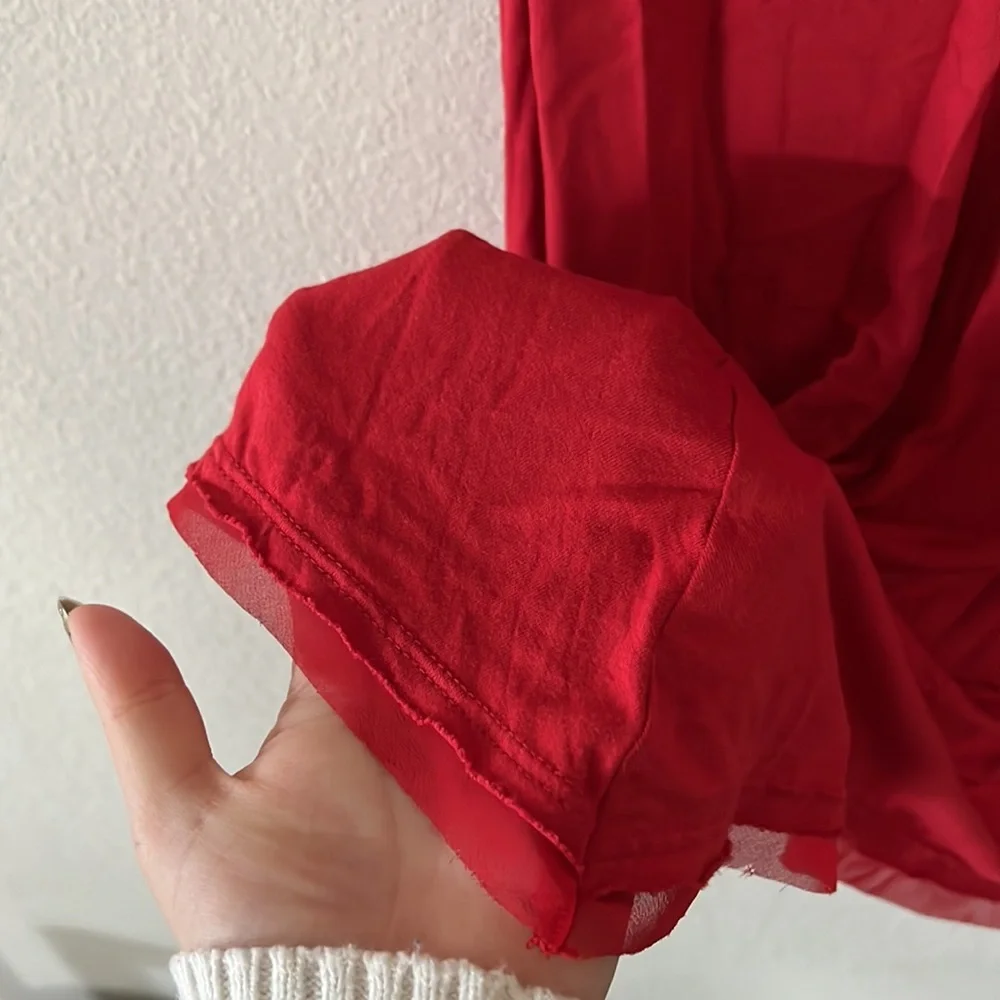 Candies Tank Top Red Gold Party Festival Size Medium - Picture 4 of 13